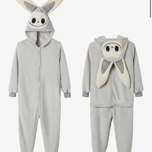 Labubu Gray Animal Onesie Pajama Set